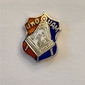 Silver and Blue Enamel Pin